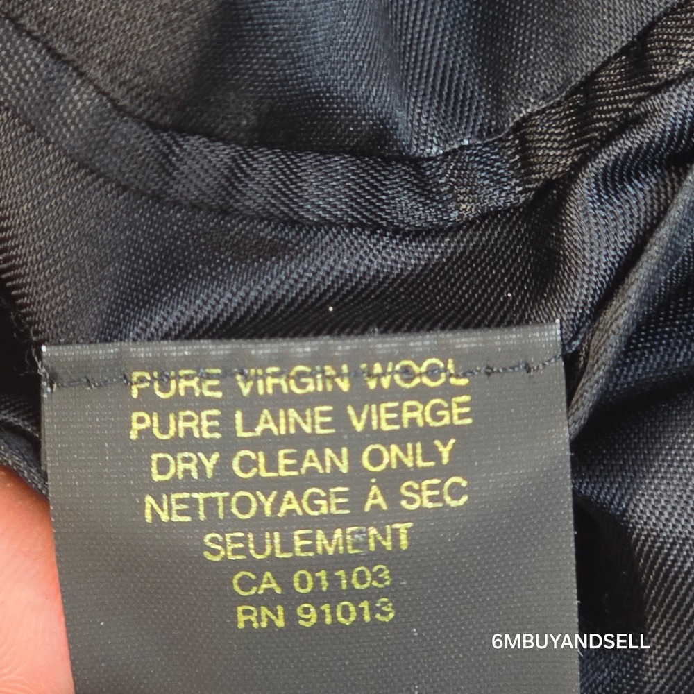 Paul Dione Mens Grey Pinstripe Pure Virgin Wool 3 Button Blazer Jacket Canada 44 - Picture 5 of 14